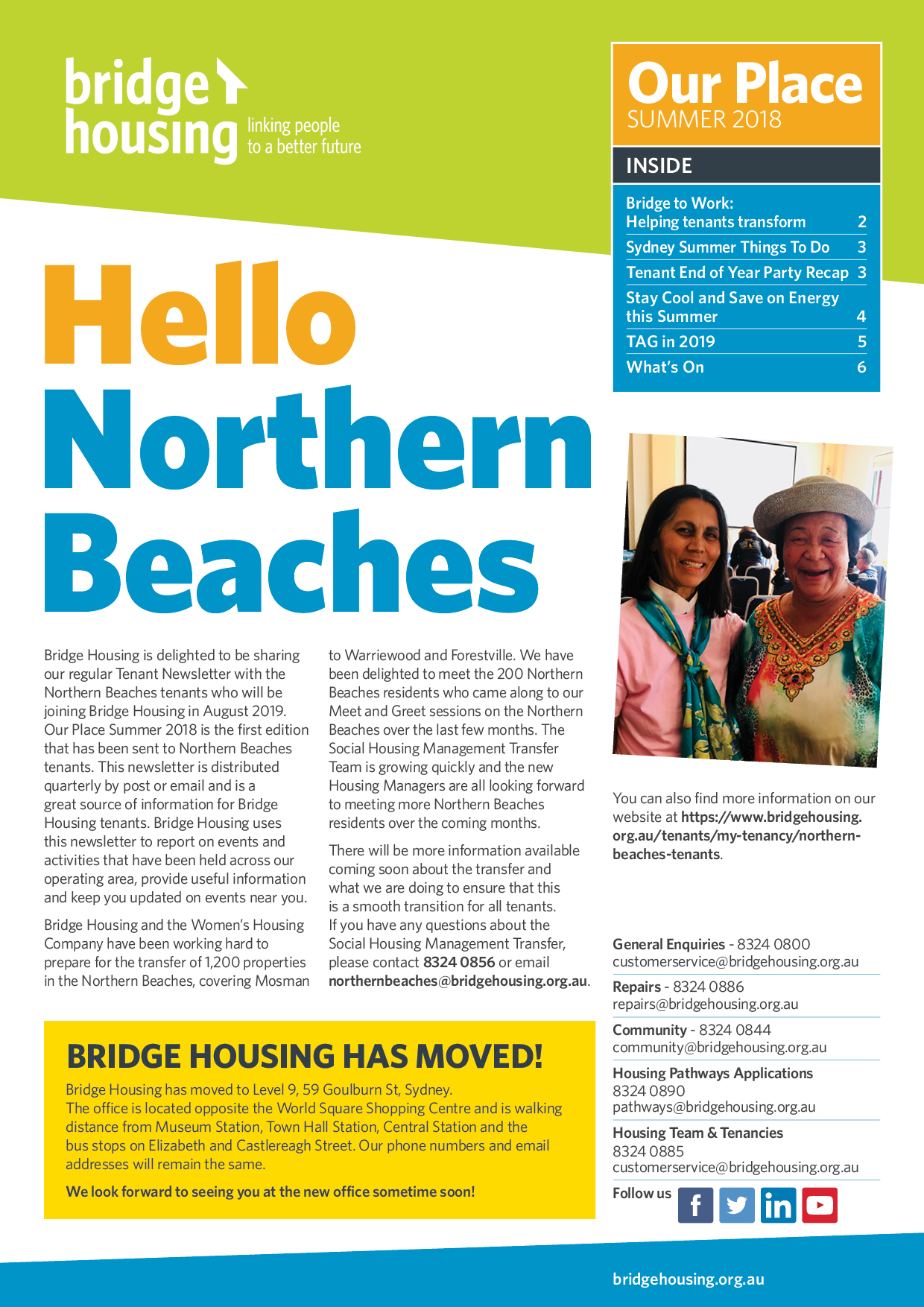 Bridge Housing Newsletter 2018 Summer