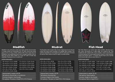 Carabine Surf DL Surfboard Brochure