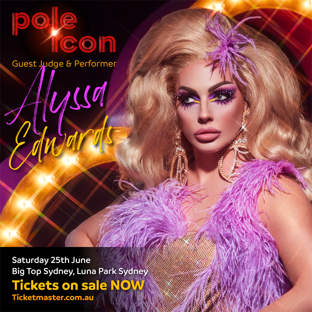Guest Judge and Performer Alyssa Edwards promotional image for Pole Icon