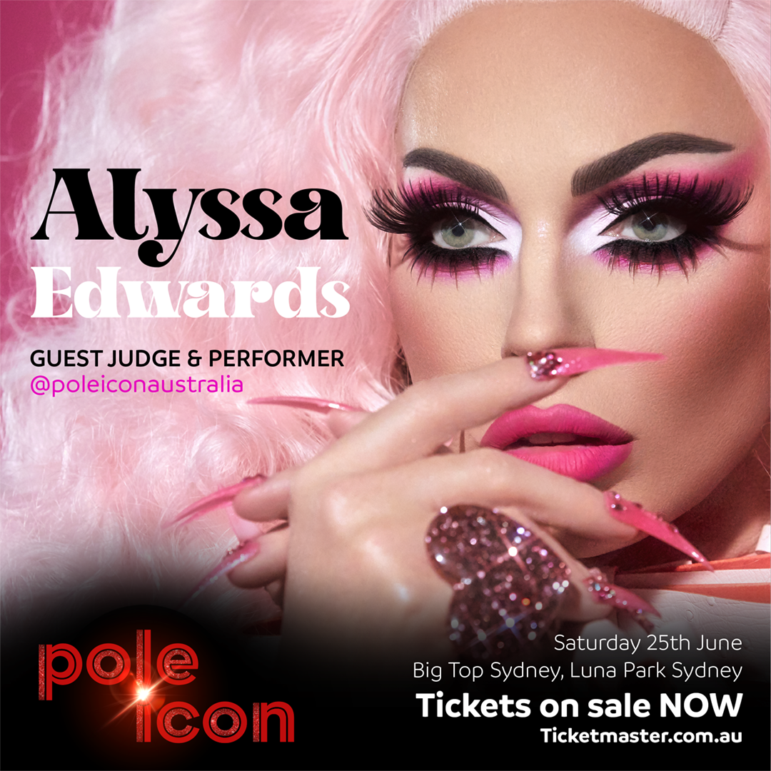 Alyssa Edwards promotional image for Pole Icon