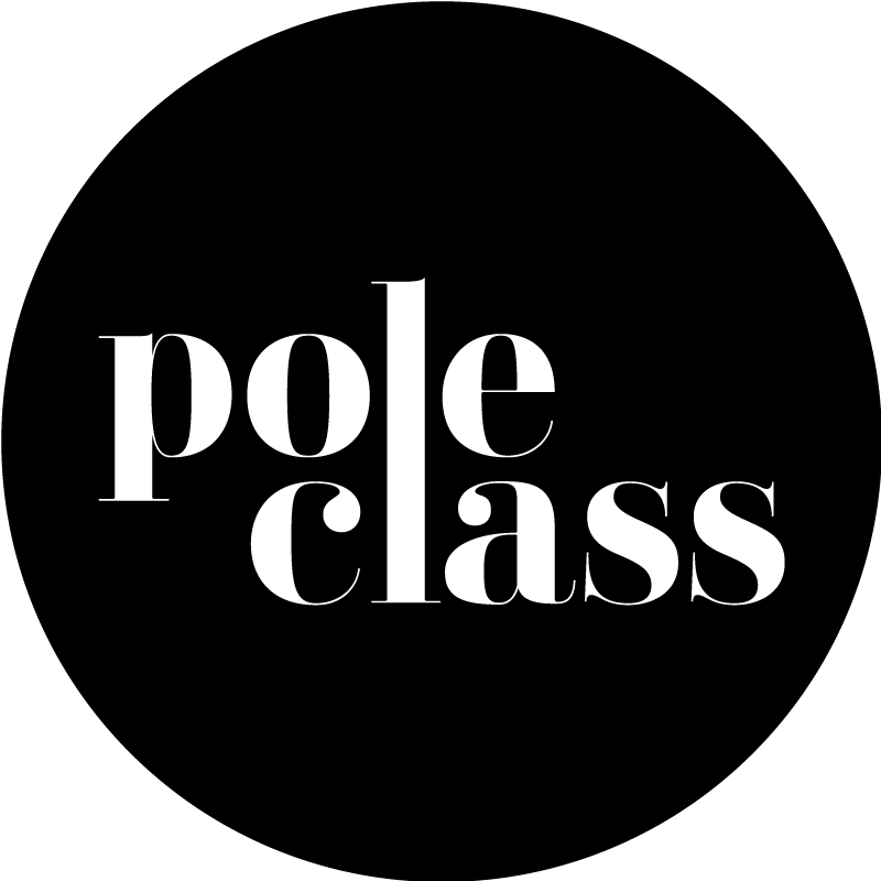 Pole Class logo white on black